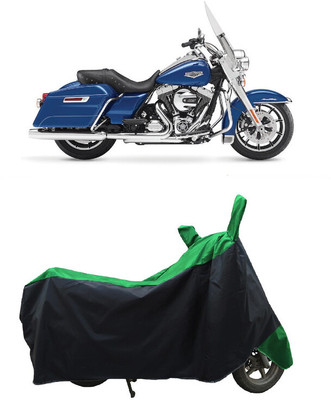 Coxtor Waterproof Two Wheeler Cover for Harley Davidson(Road King, Green)