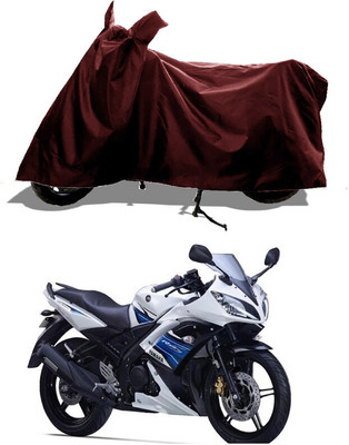 GROFATIK Two Wheeler Cover for Yamaha(YZF-R15 V2, Maroon)