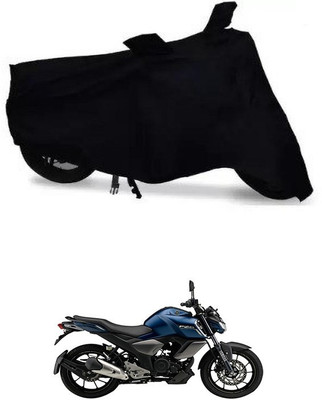 ENTIRELY ELITE Waterproof Two Wheeler Cover for Yamaha(FZ S FI New BS6, Black)