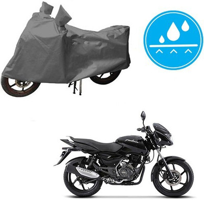 DeepShakshi AUTOMOTIVE Waterproof Two Wheeler Cover for Bajaj(Pulsar 150, Grey)