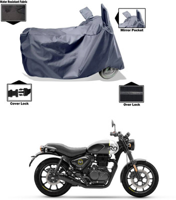 GOSHIV-car and bike accessories Waterproof Two Wheeler Cover for Royal Enfield(Hunter 350, Grey)