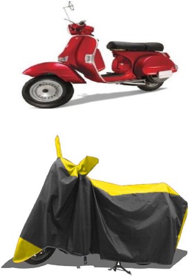 SUGASHRI Waterproof Two Wheeler Cover for LML(Star Euro 200, Yellow, Black)