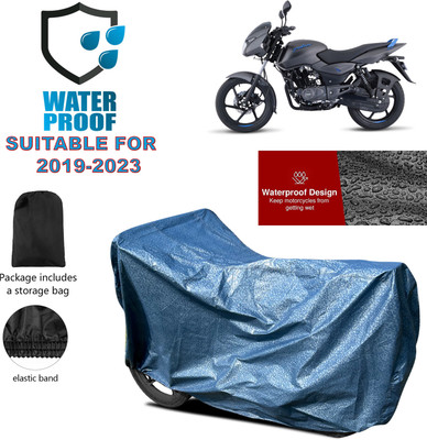GOSHIV-car and bike accessories Waterproof Two Wheeler Cover for Bajaj(Pulsar 125 Neon BS6, Blue)