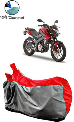 APNEK Waterproof Two Wheeler Cover for Bajaj(Pulsar 180NS, Grey, Red)
