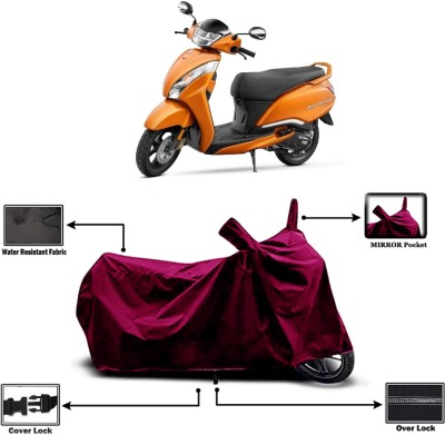 Amexride Two Wheeler Cover for TVS(Jupiter 125, Maroon)