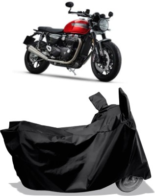 Amexride Two Wheeler Cover for Triumph(Speed Twin BS6, Black)