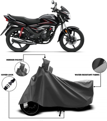DeepShakshi AUTOMOTIVE Waterproof Two Wheeler Cover for Honda(Shine, Grey)