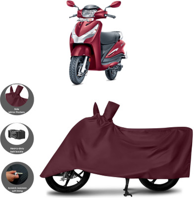 WMIZEXA Waterproof Two Wheeler Cover for Hero(Destini 125, Maroon)