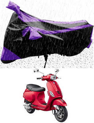 MWBB Waterproof Two Wheeler Cover for Piaggio(Vespa SXL 125, Black)