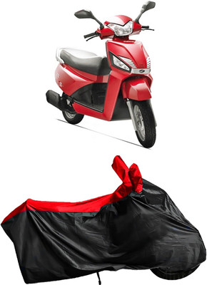 Autofly Waterproof Two Wheeler Cover for Mahindra(Gusto, Red, Black)