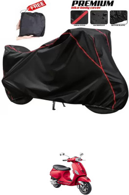 DeepShakshi AUTOMOTIVE Two Wheeler Cover for Vespa(Vespa SXL 150, Black)