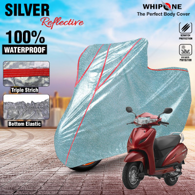 Whipone Waterproof Two Wheeler Cover for Honda(Activa 4G, Silver)