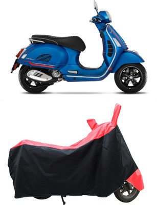 Coxtor Two Wheeler Cover for Vespa(GTS Super 300 BS6, Red)