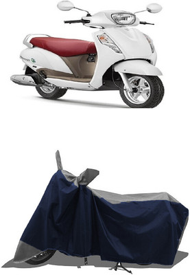 SUGASHRI Waterproof Two Wheeler Cover for Suzuki(Access SE, Grey, Blue)