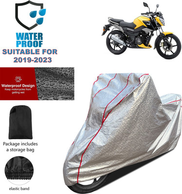 GOSHIV-car and bike accessories Waterproof Two Wheeler Cover for TVS(Raider, Silver)