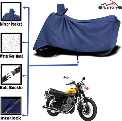 KEDIT Two Wheeler Cover for Yamaha(RX135, Blue)
