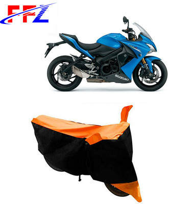 FFZ Waterproof Two Wheeler Cover for Suzuki(GSX S1000, Black, Orange)
