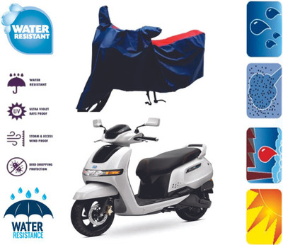 RTS COLLECTIONS Two Wheeler Cover for TVS(iQube, Red, Blue)
