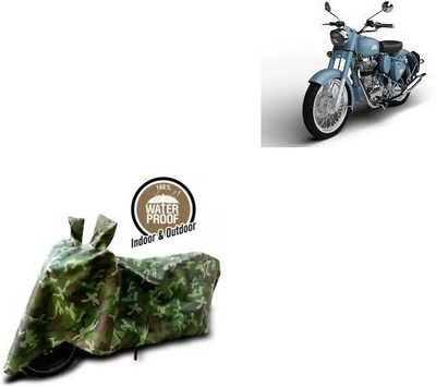 LIFELEX Waterproof Two Wheeler Cover for Royal Enfield(Classic Squadron, Multicolor)