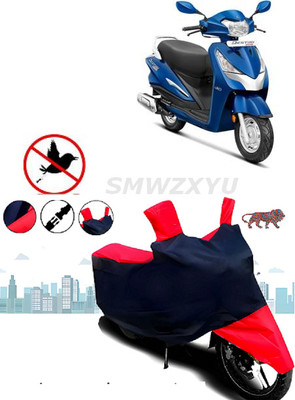 smwzxyu Waterproof Two Wheeler Cover for Hero(Destini 125, Red, Blue, Multicolor)