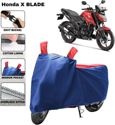 DeepShakshi AUTOMOTIVE Waterproof Two Wheeler Cover for Honda(X-Blade, Red, Blue)