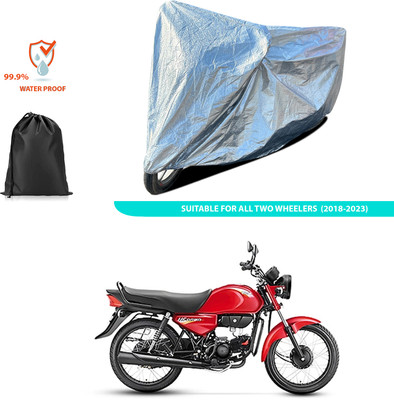 CODOKI Waterproof Two Wheeler Cover for Hero(HF Dawn BS6, Silver)