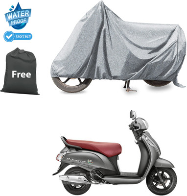 CODOKI Waterproof Two Wheeler Cover for Suzuki(Access SE, Silver)