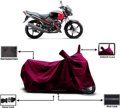 KEDIT Two Wheeler Cover for Yamaha(Gladiator Graffitti, Maroon)