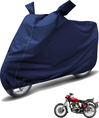 Caronix Waterproof Two Wheeler Cover for Royal Enfield(Bullet Electra Twinspark, Blue)