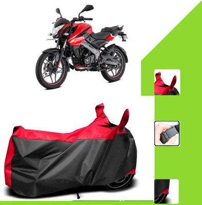 WMIZEXA Two Wheeler Cover for Bajaj(Pulsar NS125, Black, Red)