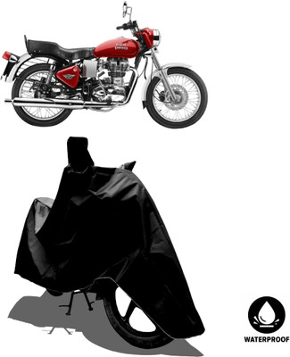 Amexride Waterproof Two Wheeler Cover for Royal Enfield(Electra 4S, Black)