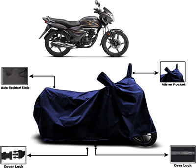 Amexride Two Wheeler Cover for Honda(CB Shine, Blue)
