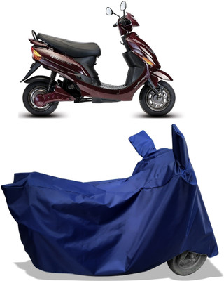 Amexride Two Wheeler Cover for Hero Electric(Electric Wave Dx, Blue)