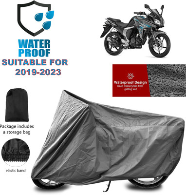 PAGORA Waterproof Two Wheeler Cover for Yamaha(Fazer-FI BS6, Grey)