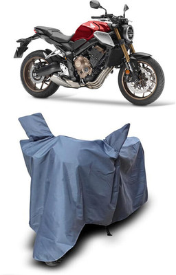 ZAQE Waterproof Two Wheeler Cover for Honda(CB1000R Plus, Grey)