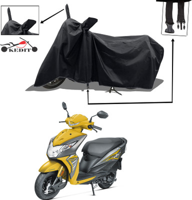 KEDIT Two Wheeler Cover for Honda(Dio, Black)