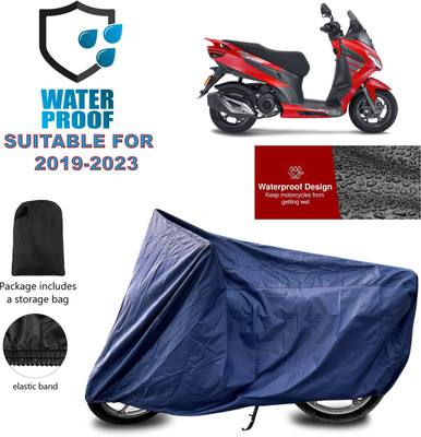 GOSHIV-car and bike accessories Waterproof Two Wheeler Cover for Aprilia(SXR 160 BS6, Blue)