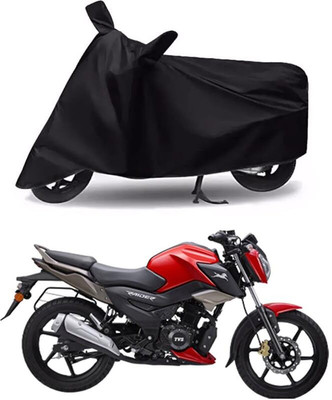 KEDIT Two Wheeler Cover for TVS(Raider, Black)