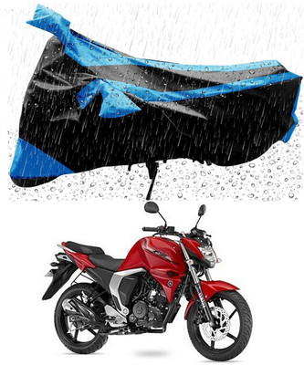 Mdstar Waterproof Two Wheeler Cover for Yamaha(FZ FI BS6, Blue, Black)