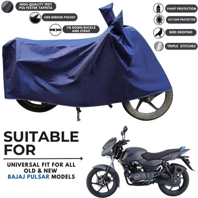 MADAFIYA Two Wheeler Cover for Bajaj(Pulsar 125 Neon, Blue)