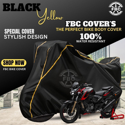 FBC Waterproof Two Wheeler Cover for TVS(Apache RTR 200, Black)