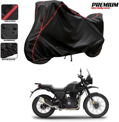 SThanaveX Two Wheeler Cover for Royal Enfield(Himalayan, Black)