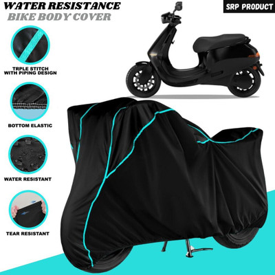 SRP PRODUCT Waterproof Two Wheeler Cover for Ola(Electric, Black)