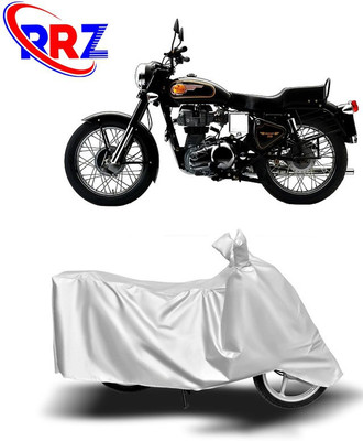 RRZ Waterproof Two Wheeler Cover for Royal Enfield(Bullet 350 Twinspark, White)