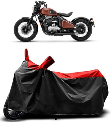 Fastak Two Wheeler Cover for JAWA(Bobber 350, Red)