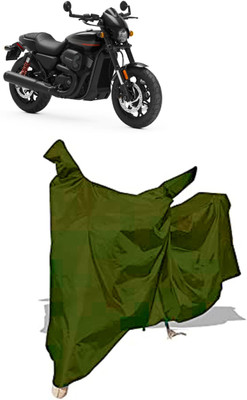 Amexride Two Wheeler Cover for Harley Davidson(Street Rod, Maroon)