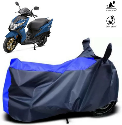 ma collections Waterproof Two Wheeler Cover for Honda(Deo, Black, Blue)