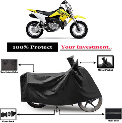 Amexride Two Wheeler Cover for Suzuki(DR-Z50, Black)