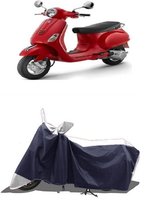 SUGASHRI Waterproof Two Wheeler Cover for Piaggio(Vespa LX, White, Blue)
