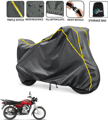 AUTOBIRSA Waterproof Two Wheeler Cover for Bajaj(Boxer, Grey)